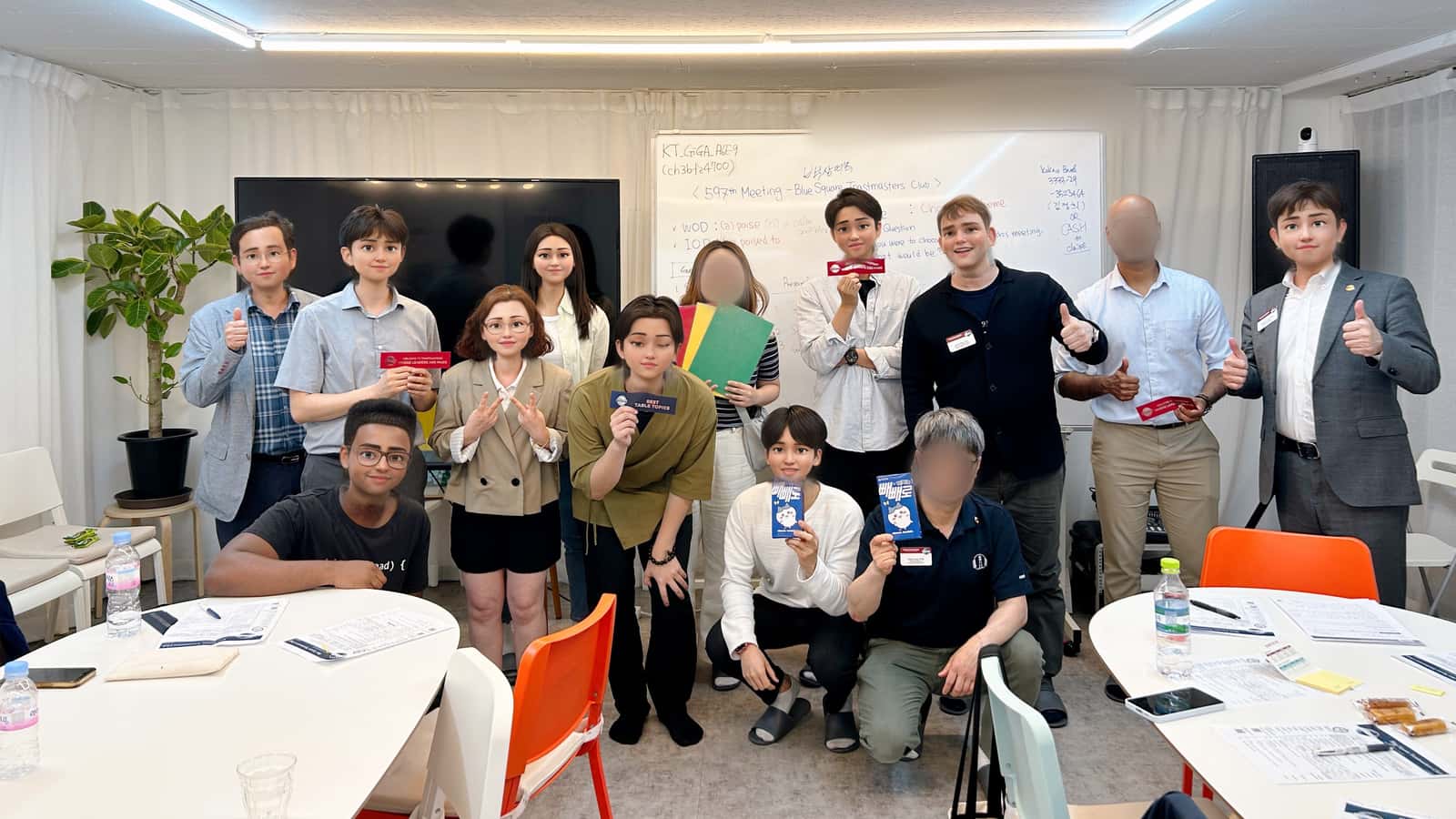 Blue Square Toastmasters Club/월요일/서울역/친목/영어토론/영어발표/외국인/친구/Korean Friends