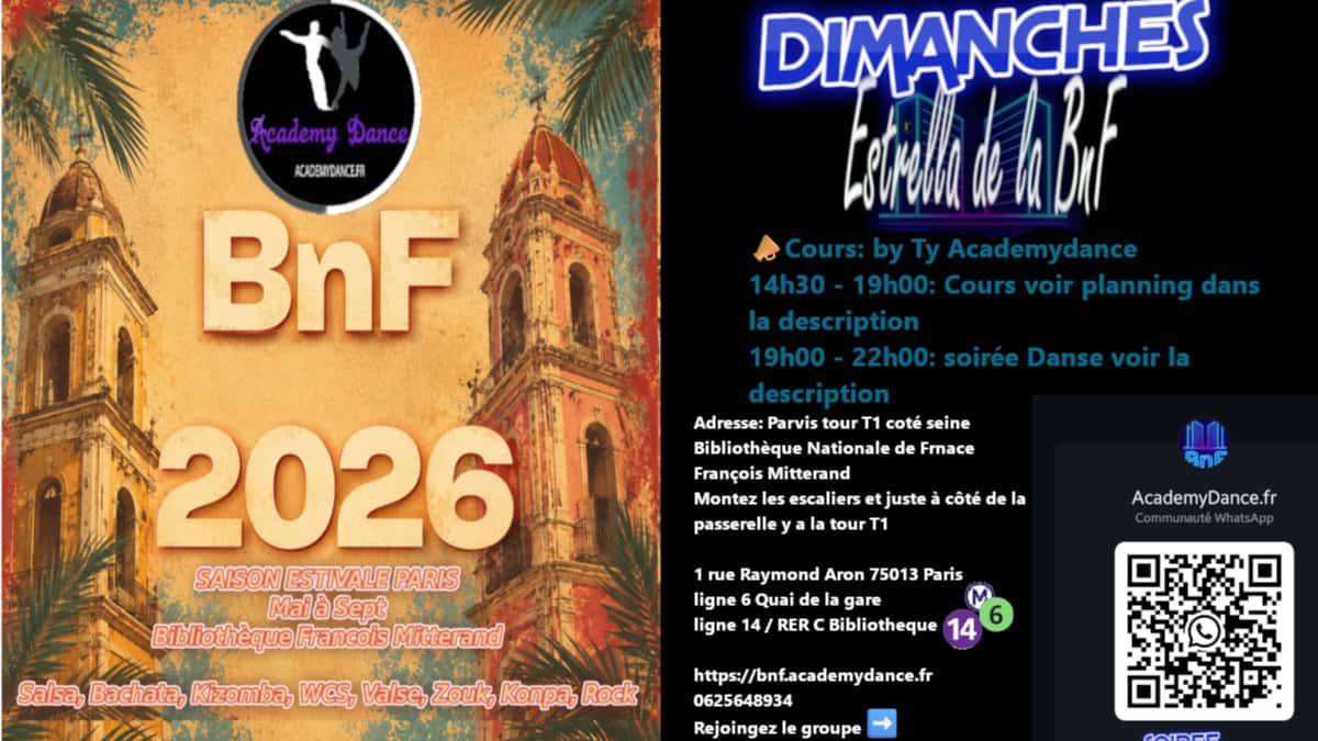 Cours de danse en Plein Air