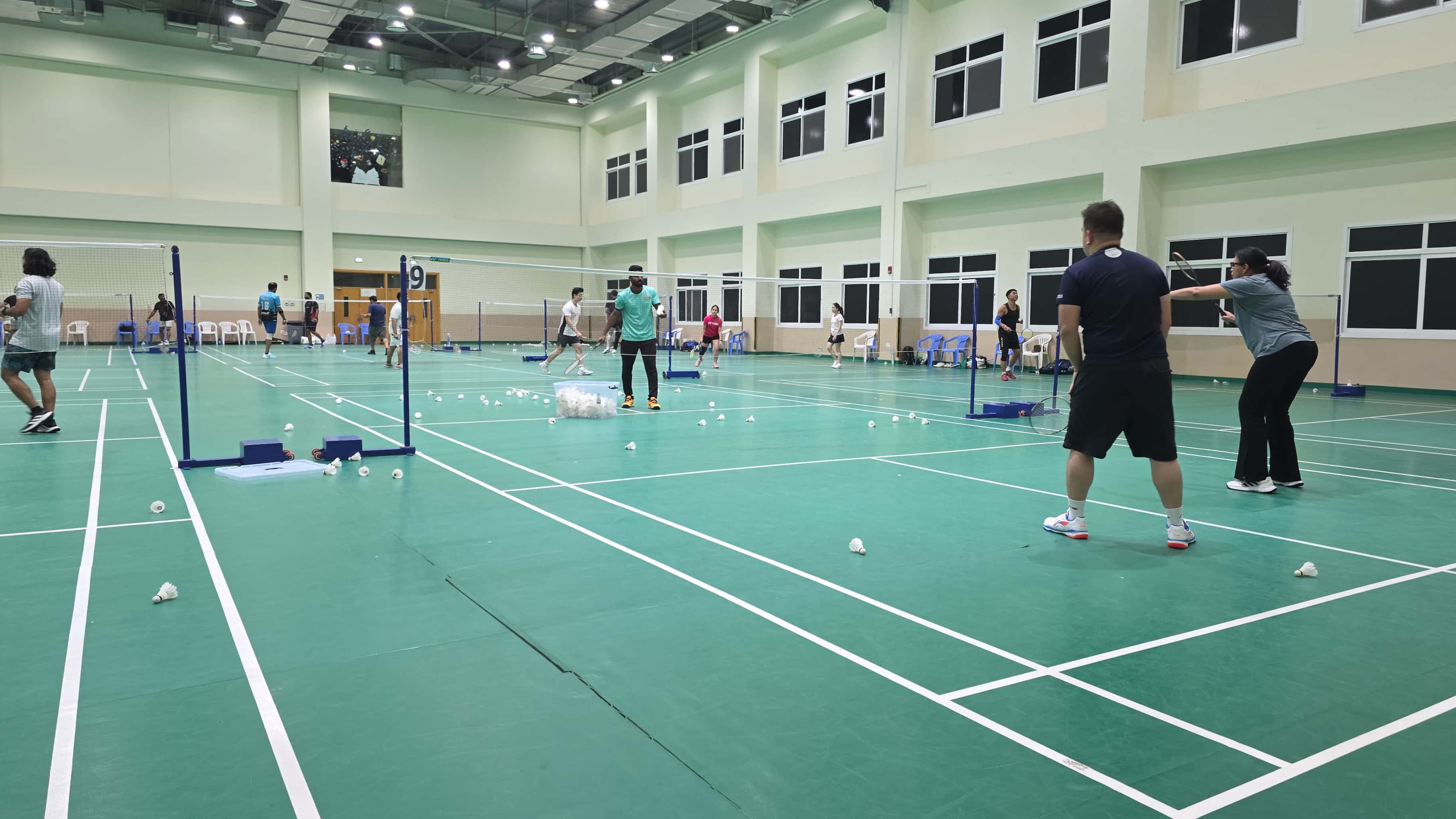 Monday Badminton @8-10pm Springdale School Al Quoz 🏸🌟