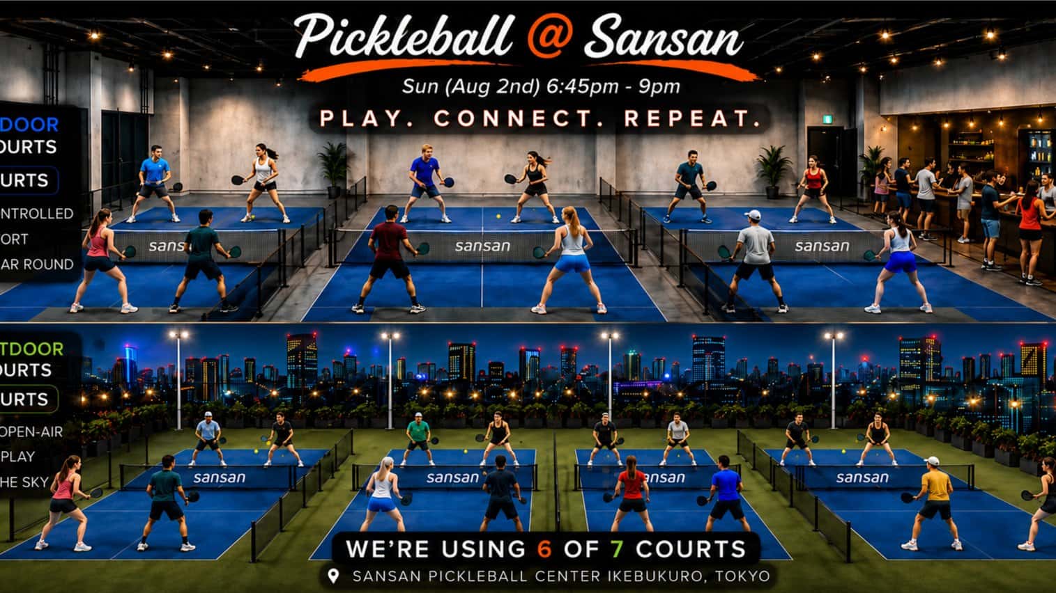 🎾 Pickleball ＠ Sleek & Social Sansan 🎾 Games, Vibes & New Connections 🎾