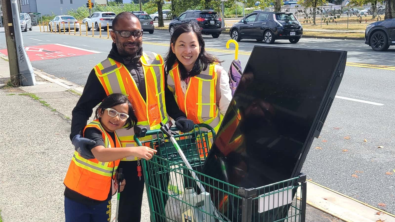 Litter Cleanup at Edmonds Community Centre in Burnaby