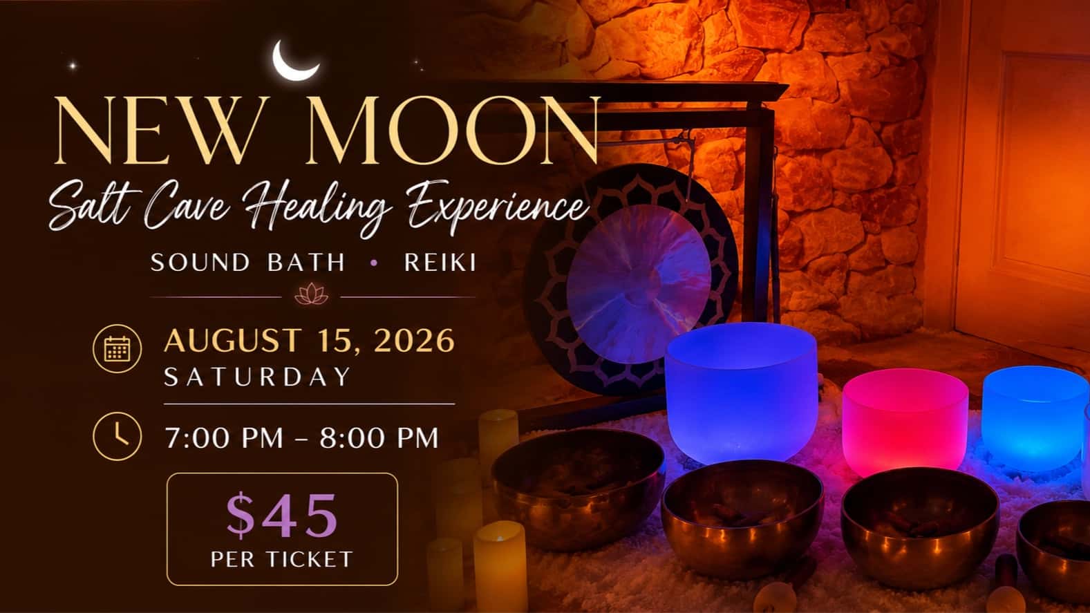 New Moon Salt Cave Healing Experience