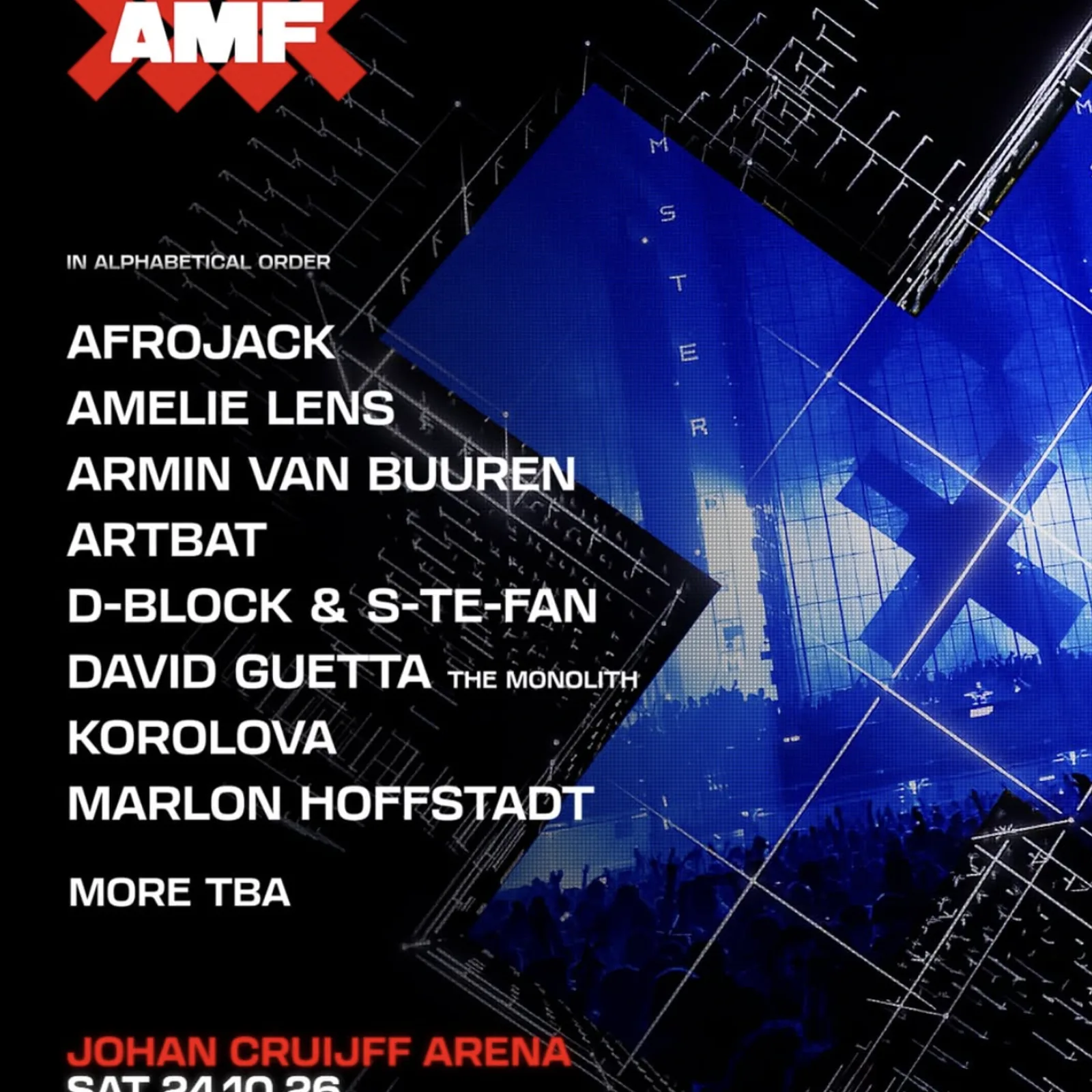 AMF: Johan Cruijf arena 2026