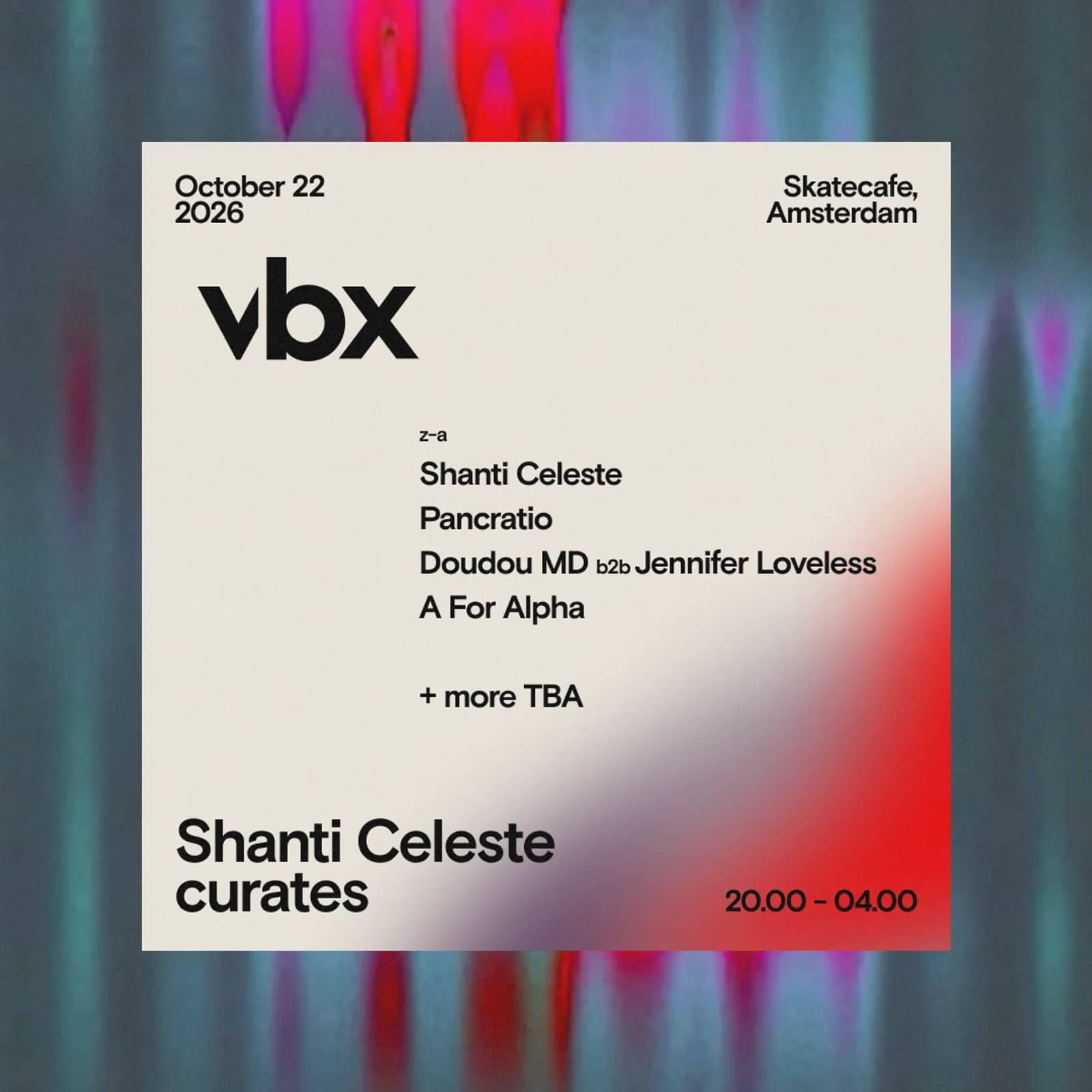 Shanti Celeste Curates VBX