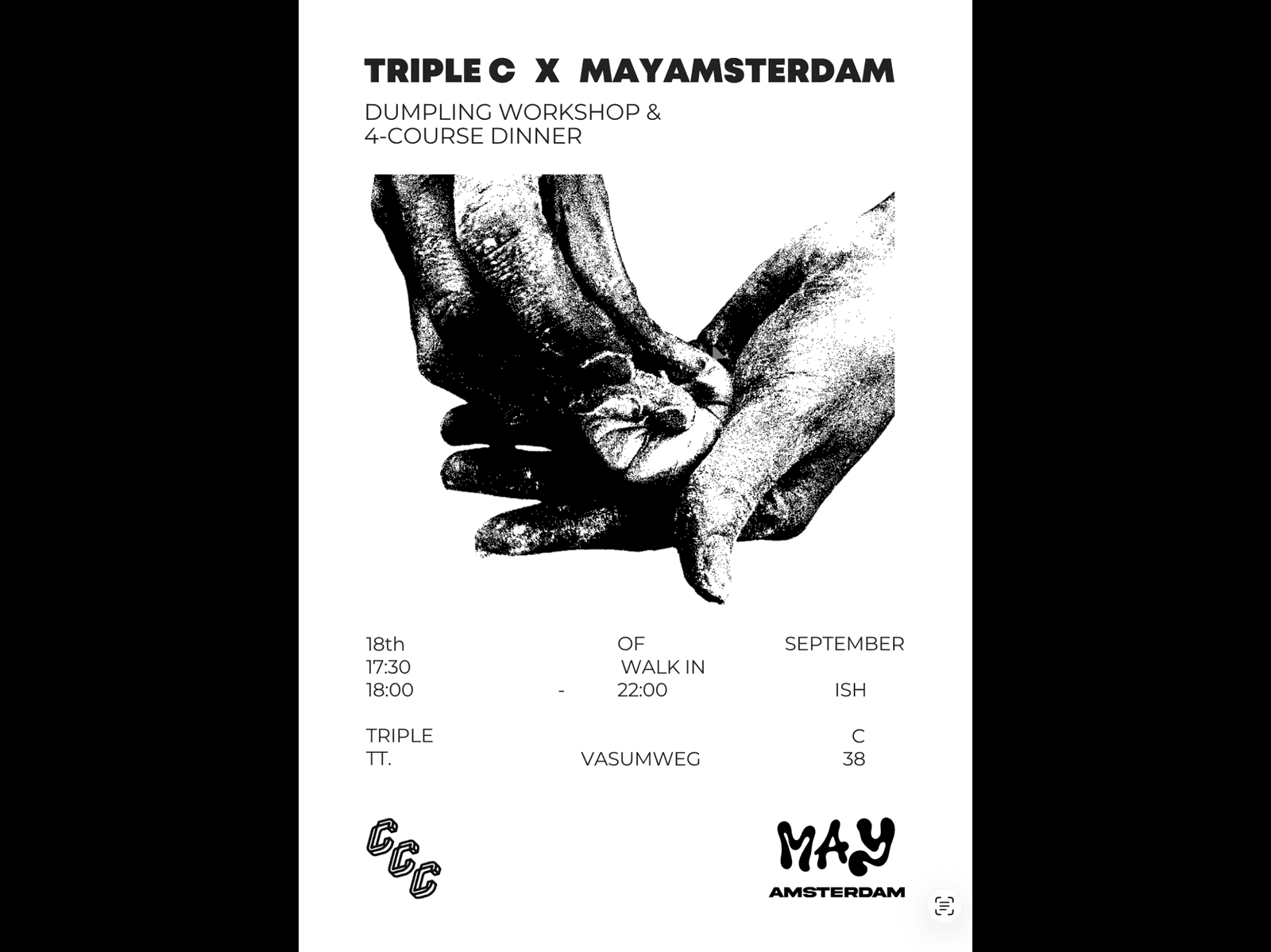 Triple C x May Amsterdam: Dumpling Workshop & 4-course dinner