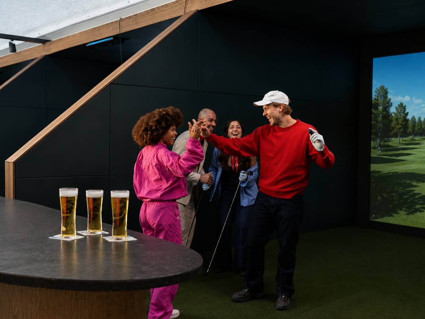 Golf, cava and oysters