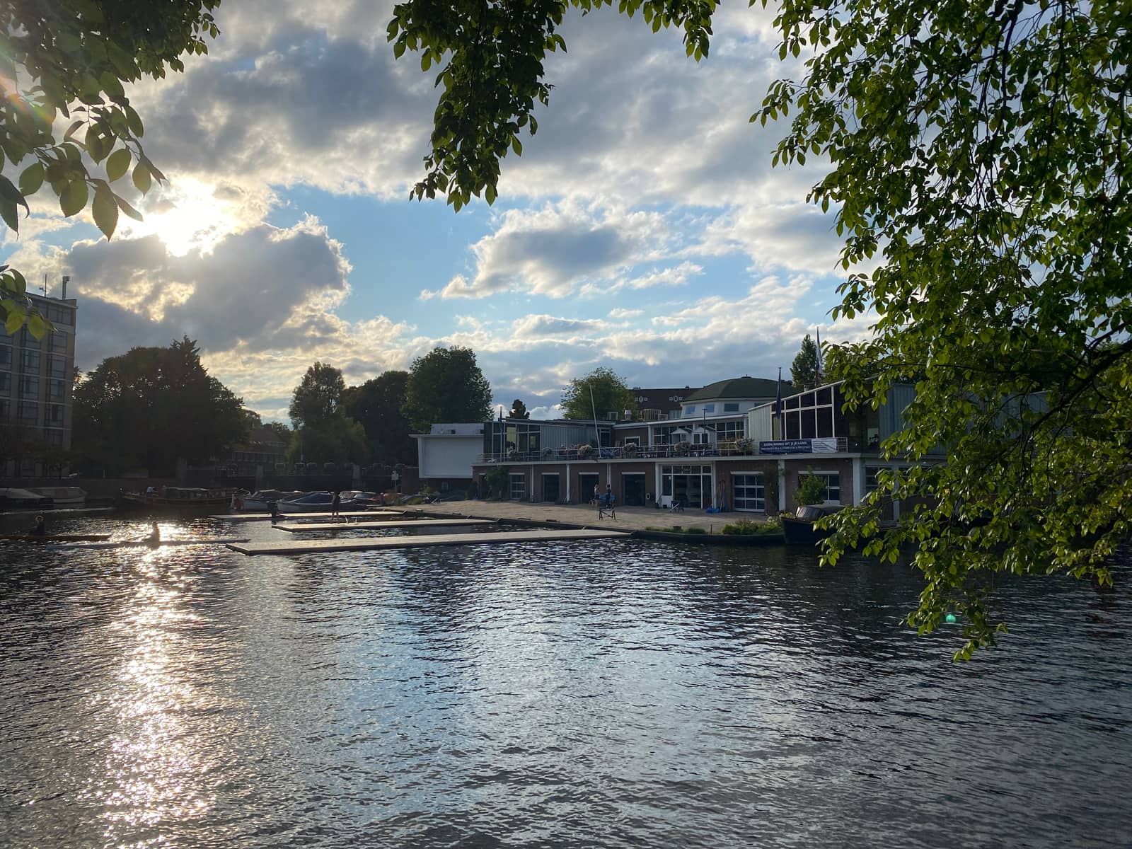 Get into a rowing boat