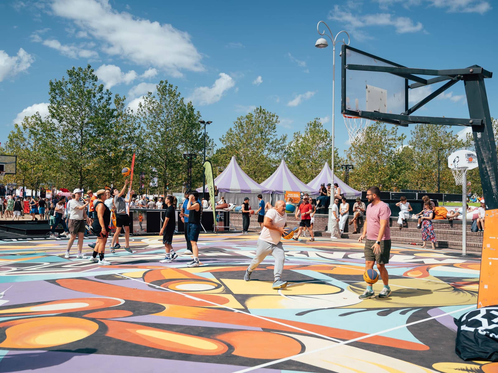 3x3 basketball on Museumplein
