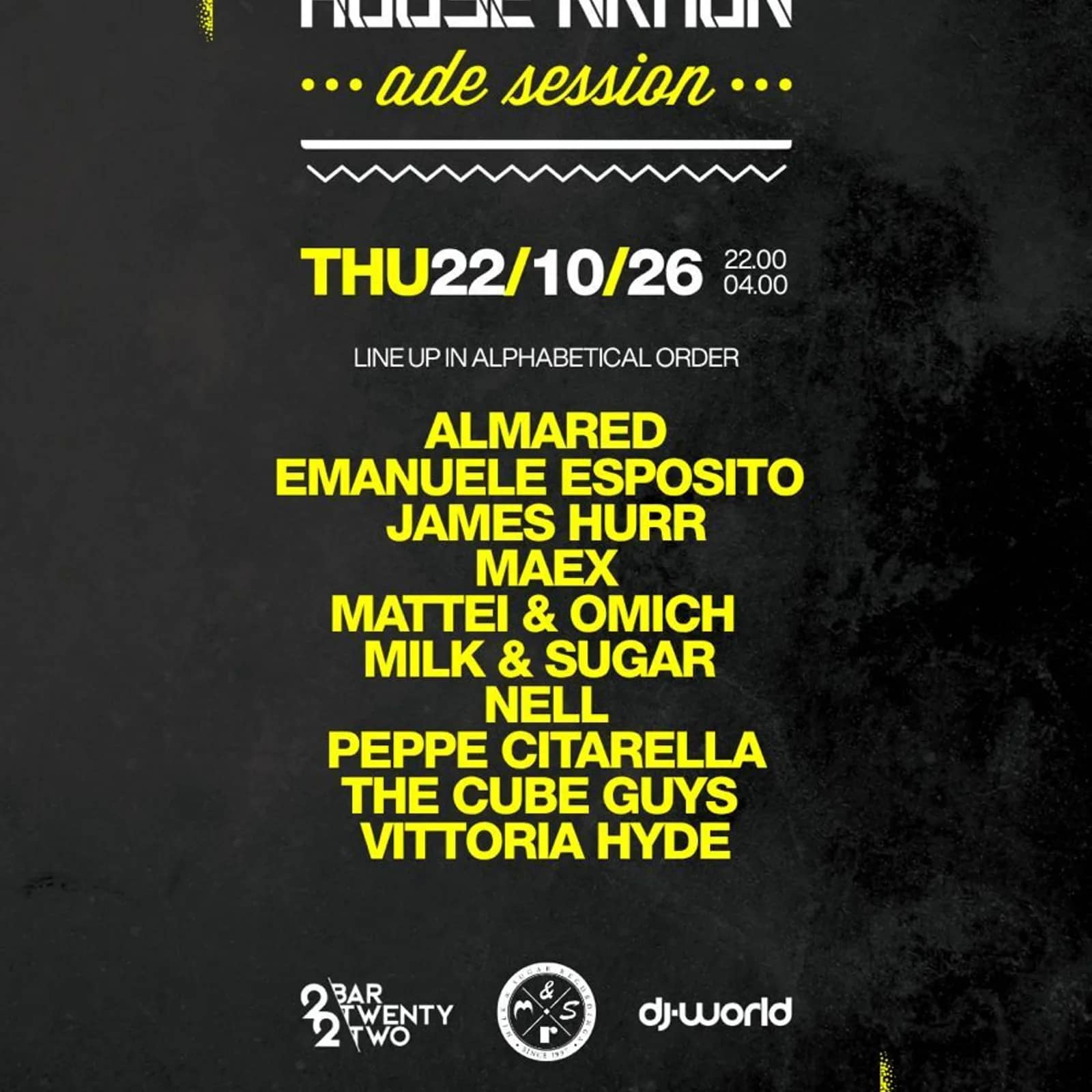 Milk & Sugar House Nation ADE Session