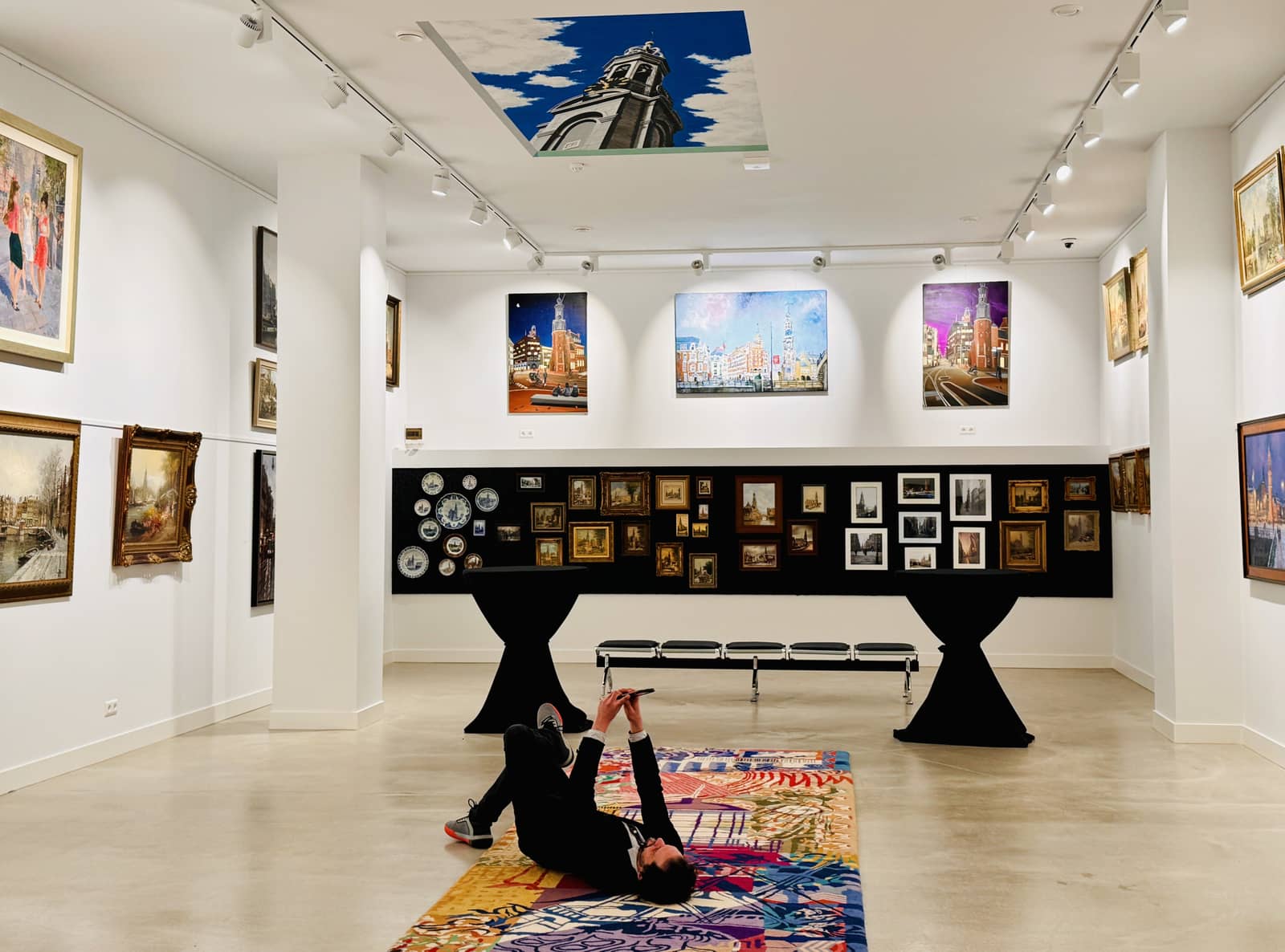 An art collection in a unique setting