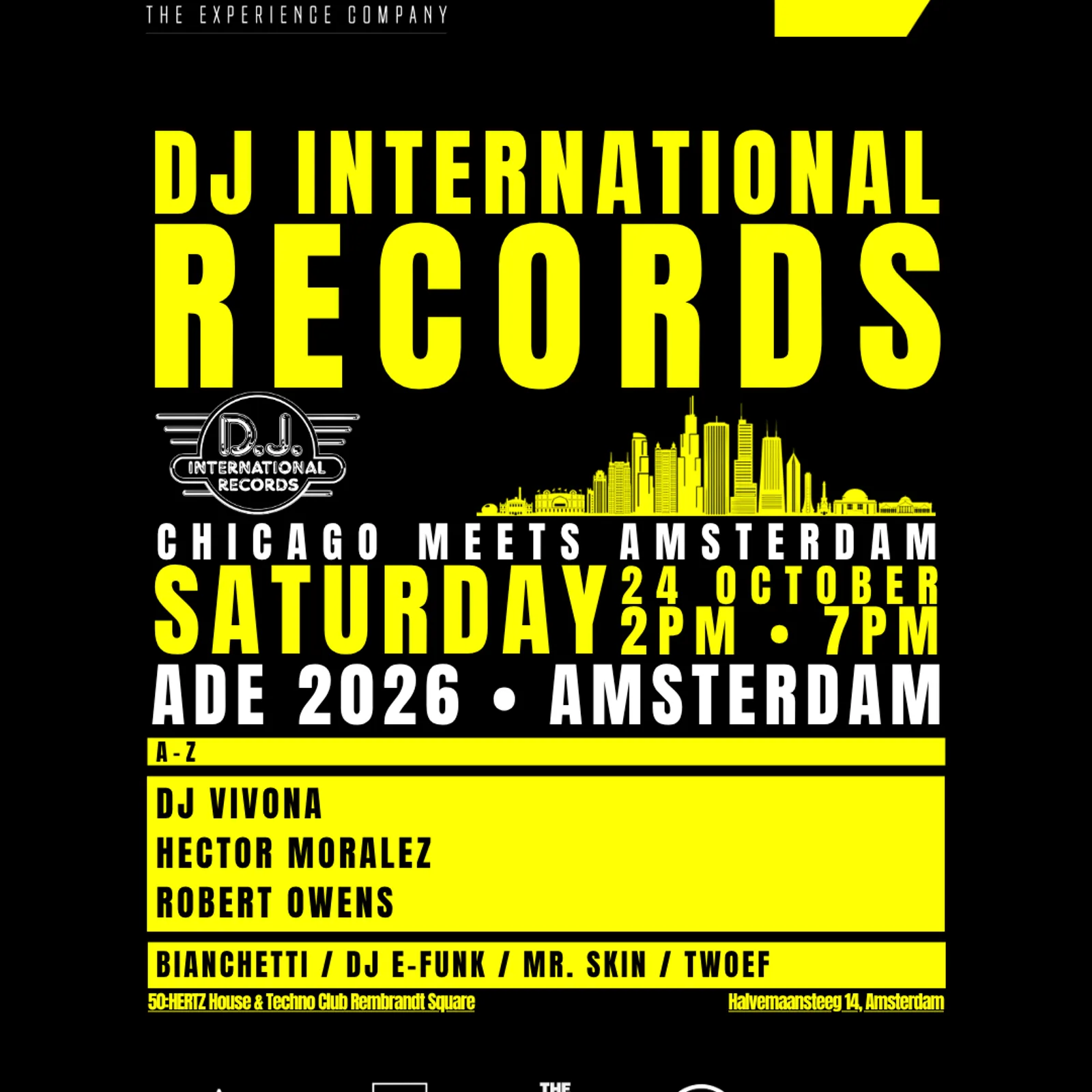 DJ INTERNATIONAL RECORDS presents: CHICAGO MEETS AMSTERDAM