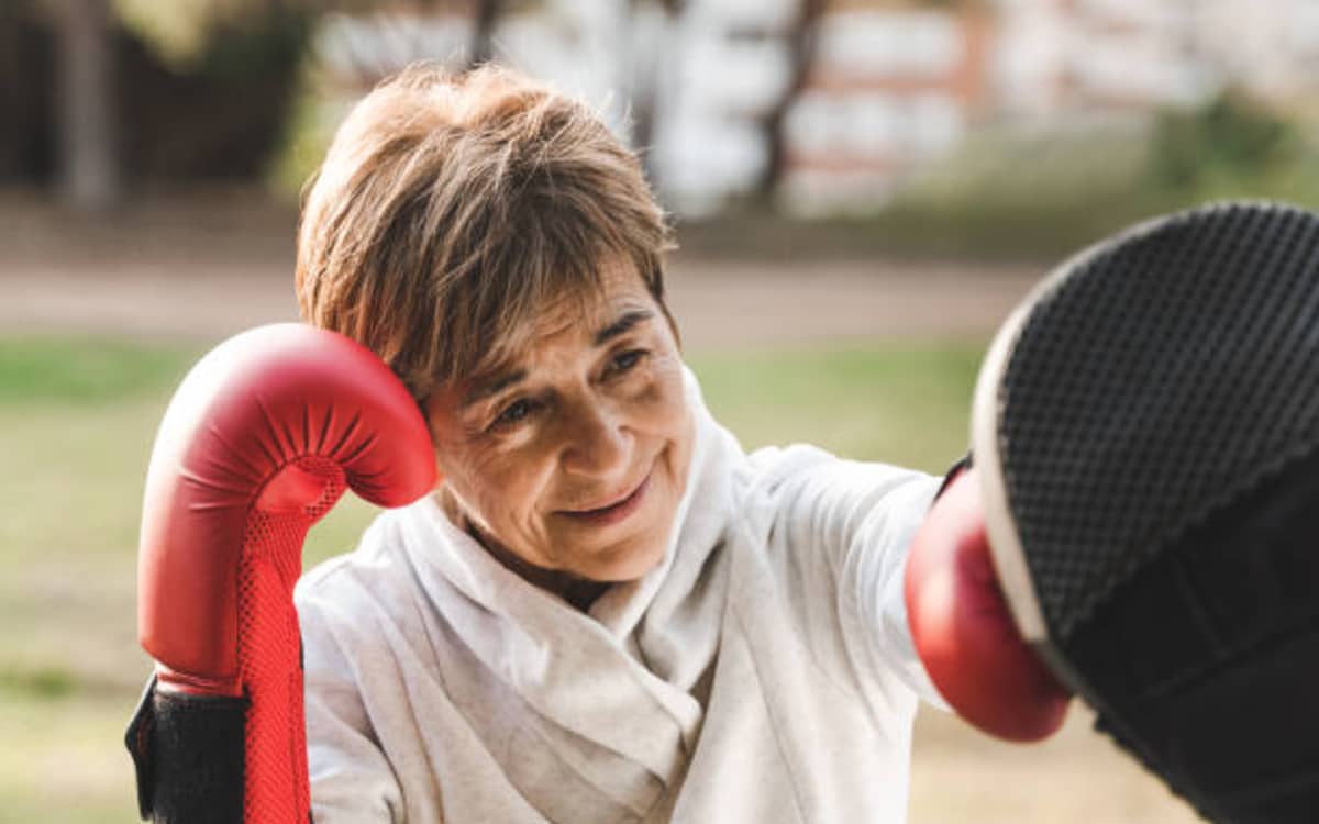 Séance de boxe adaptée