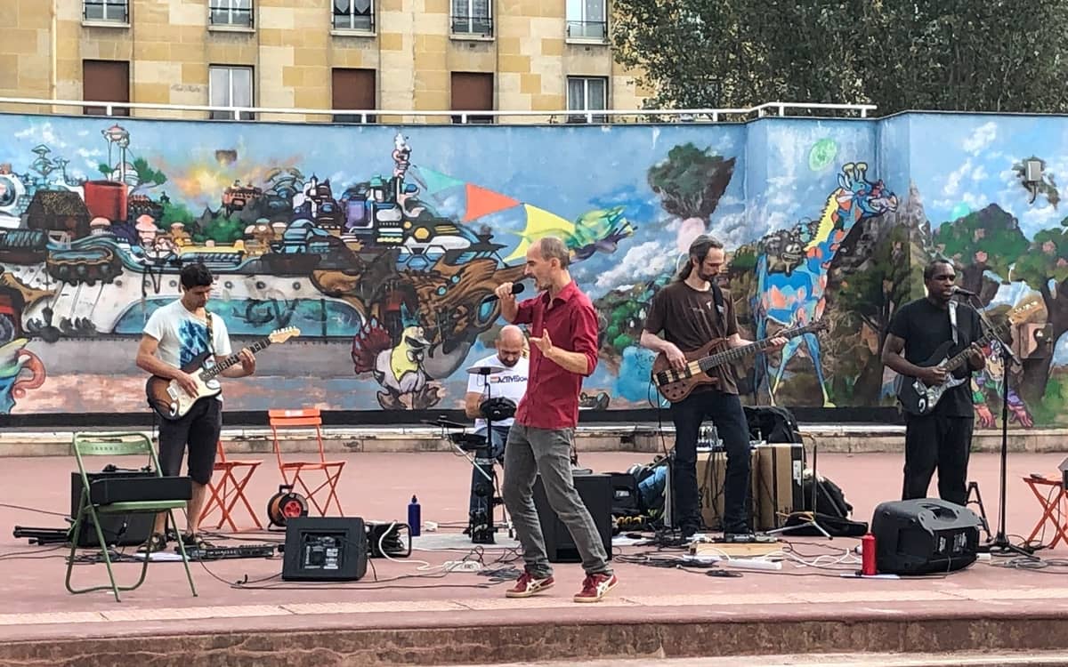 Concert de reprises rock en plein air