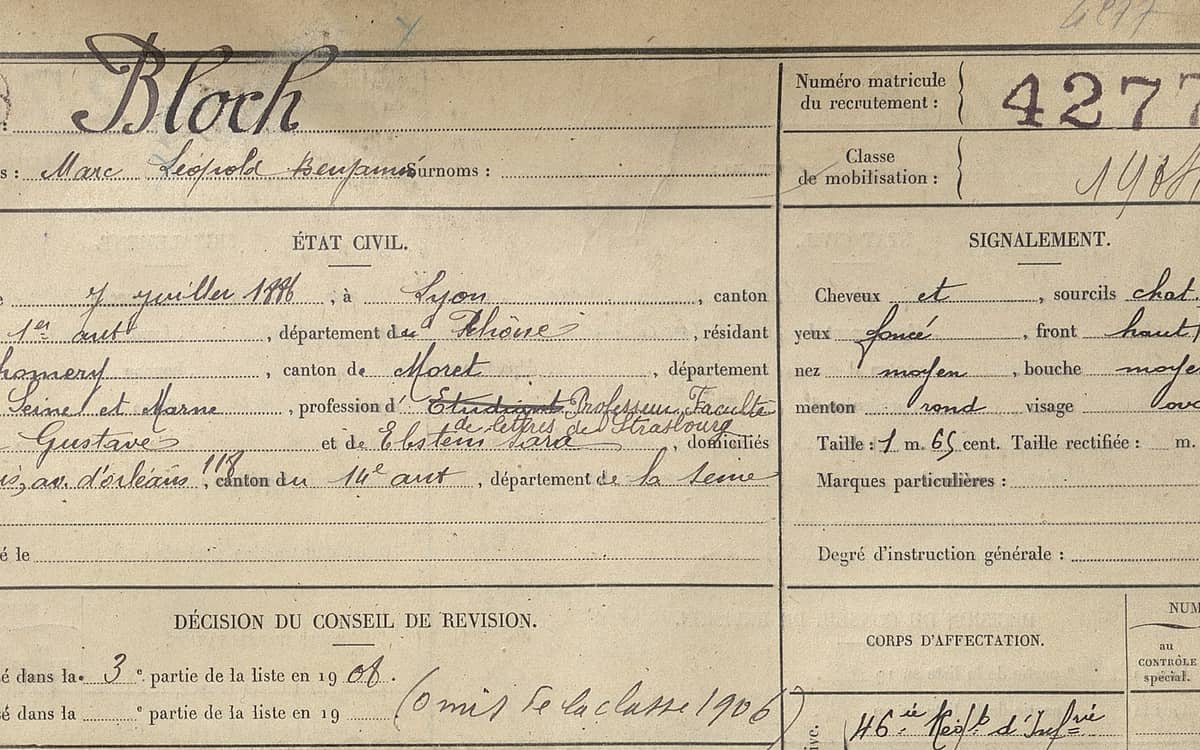 In the Footsteps of Marc Bloch in Paris