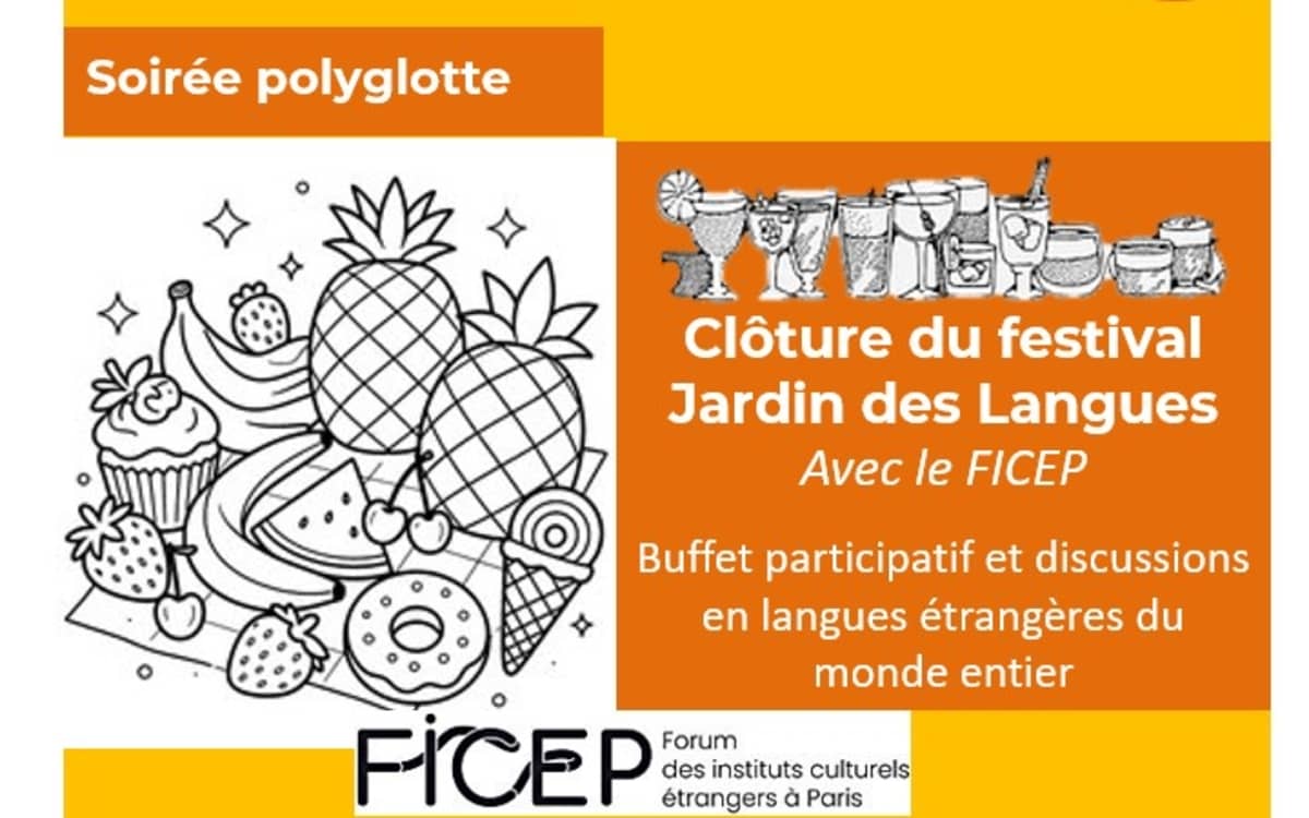 Soirée polyglotte - clôture Jardin des langues - bibliothèque Buffon