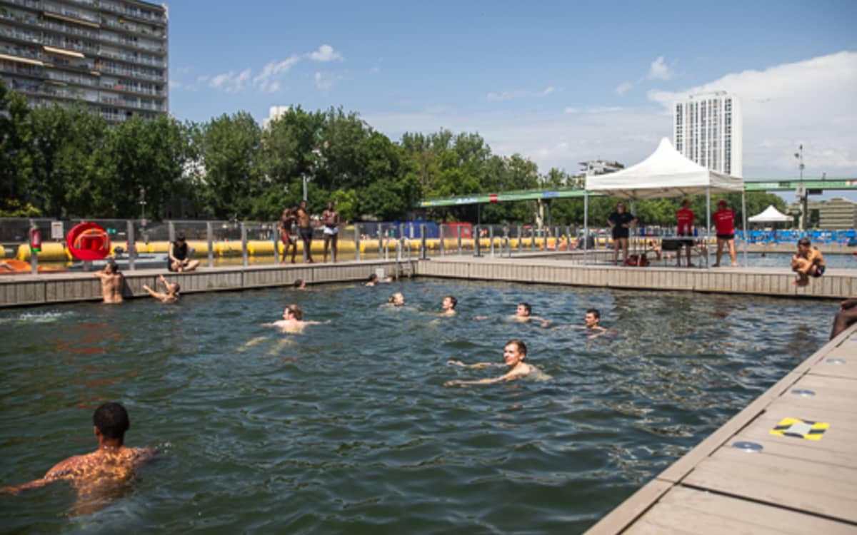 Baignade estivale - La Villette