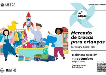 Mercado de trocas para crianças