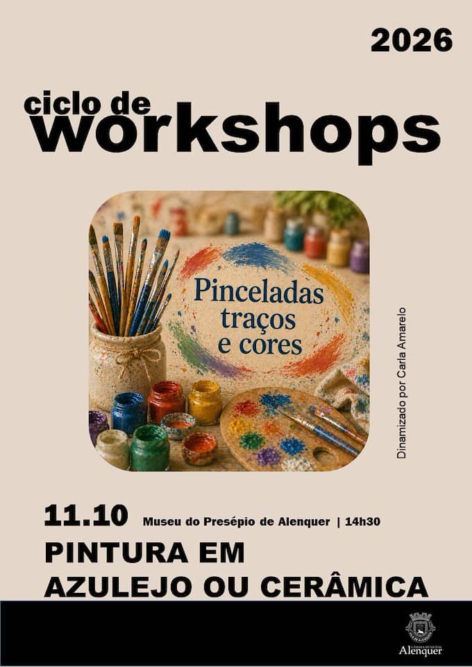 Workshop de Pintura em Azulejo ou Cerâmica - “Pinceladas Traços e Cores”