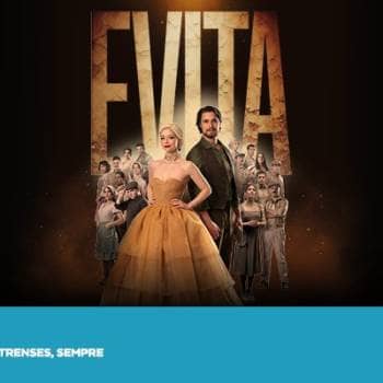 Evita no Olga Cadaval com Sofia Escobar e Diogo Morgado