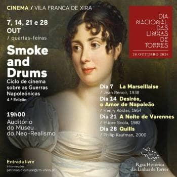 Museu Municipal promove 4.ª edição do ciclo de cinema “Smoke and Drums” dedicado às Guerras Napoleónicas