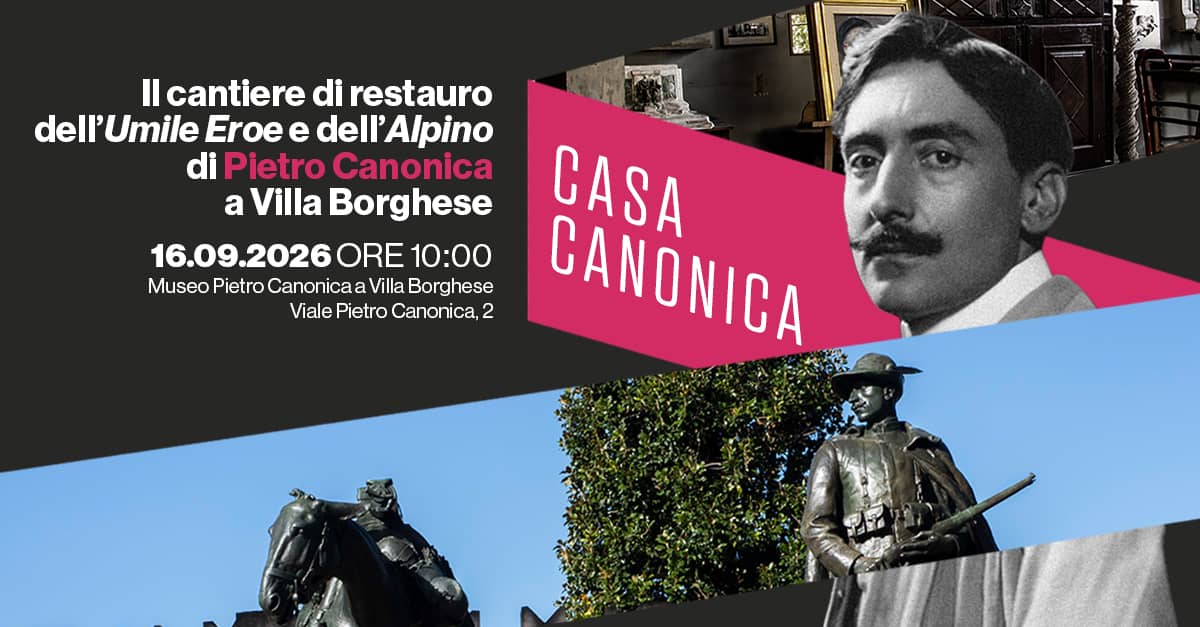 Il cantiere di restauro dell’Umile eroe e dell’Alpino di Pietro Canonica a Villa Borghese