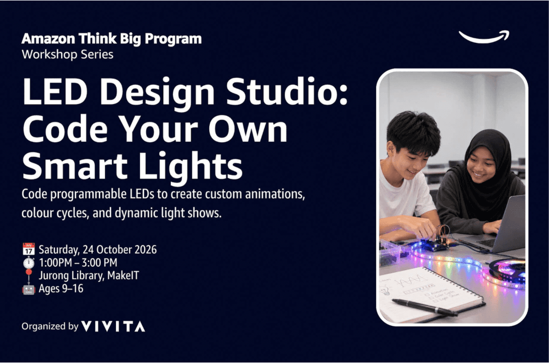 [Budding Coders] Amazon Think Big Program Workshop Series - LED Design Studio: Code Your Own Smart Lights