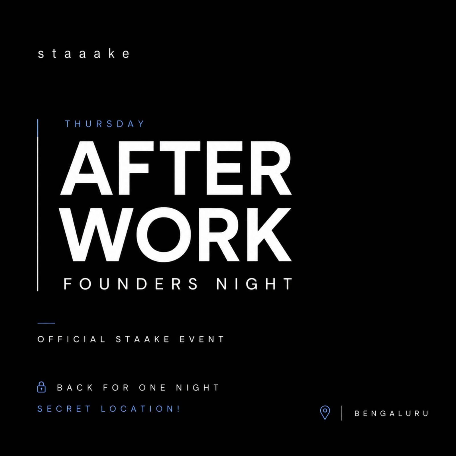 Thursday After Work: Founders Night — Reverse Network Meet