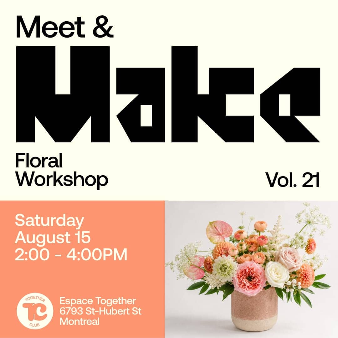 Meet & Make #21 – Arrangement floral 💐