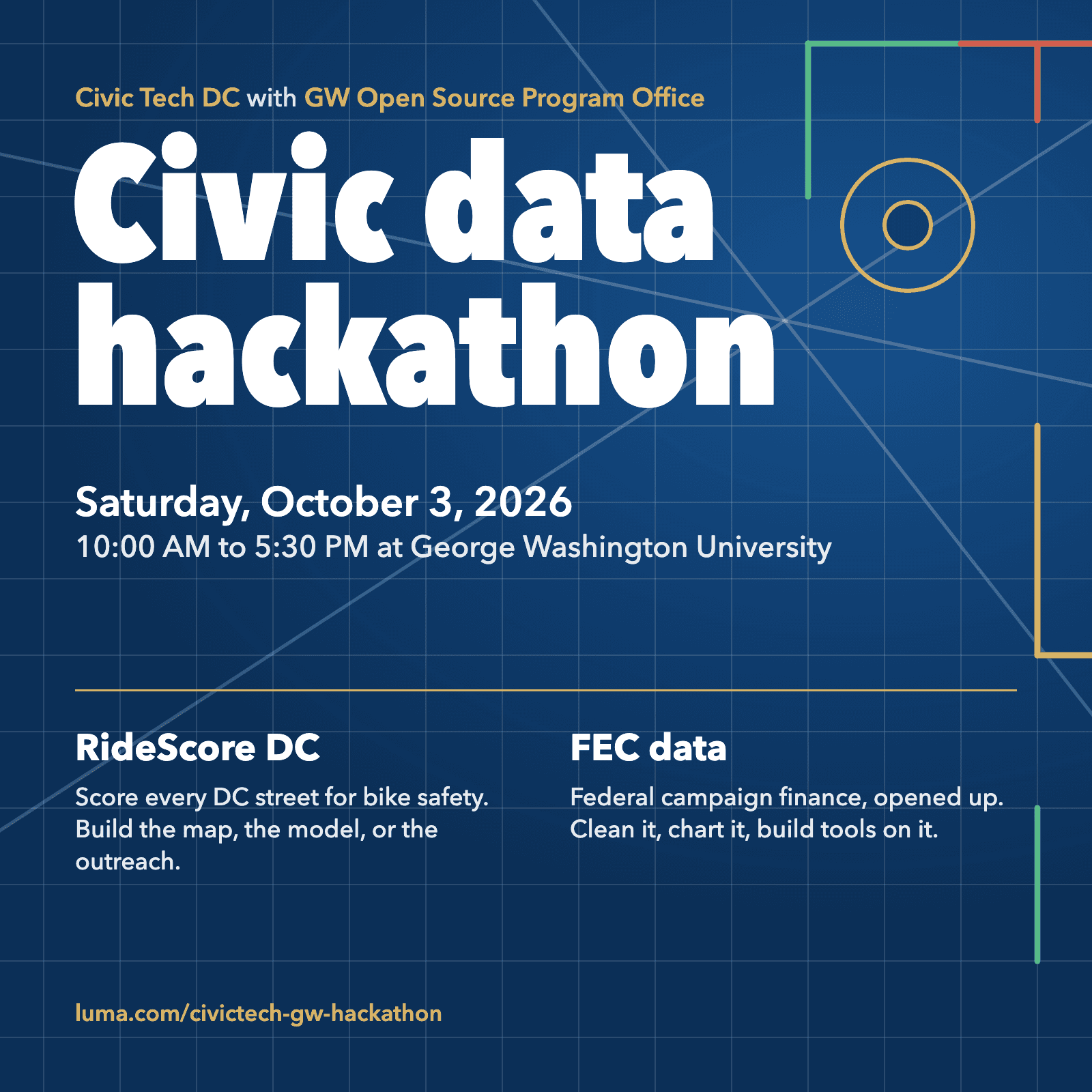 Civic Tech DC x GW OSPO Hackathon: RideScore DC + FEC Data
