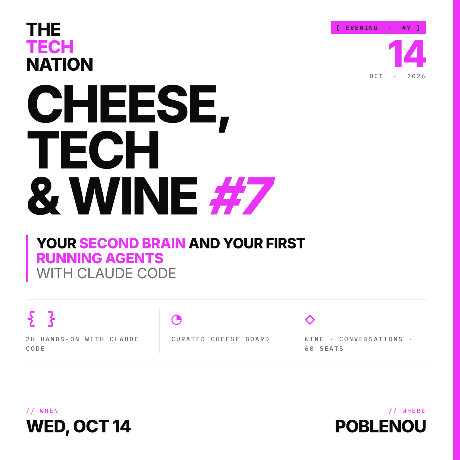 Cheese, Tech & Wine #7 - Your Second Brain and your first running agents with Claude Code