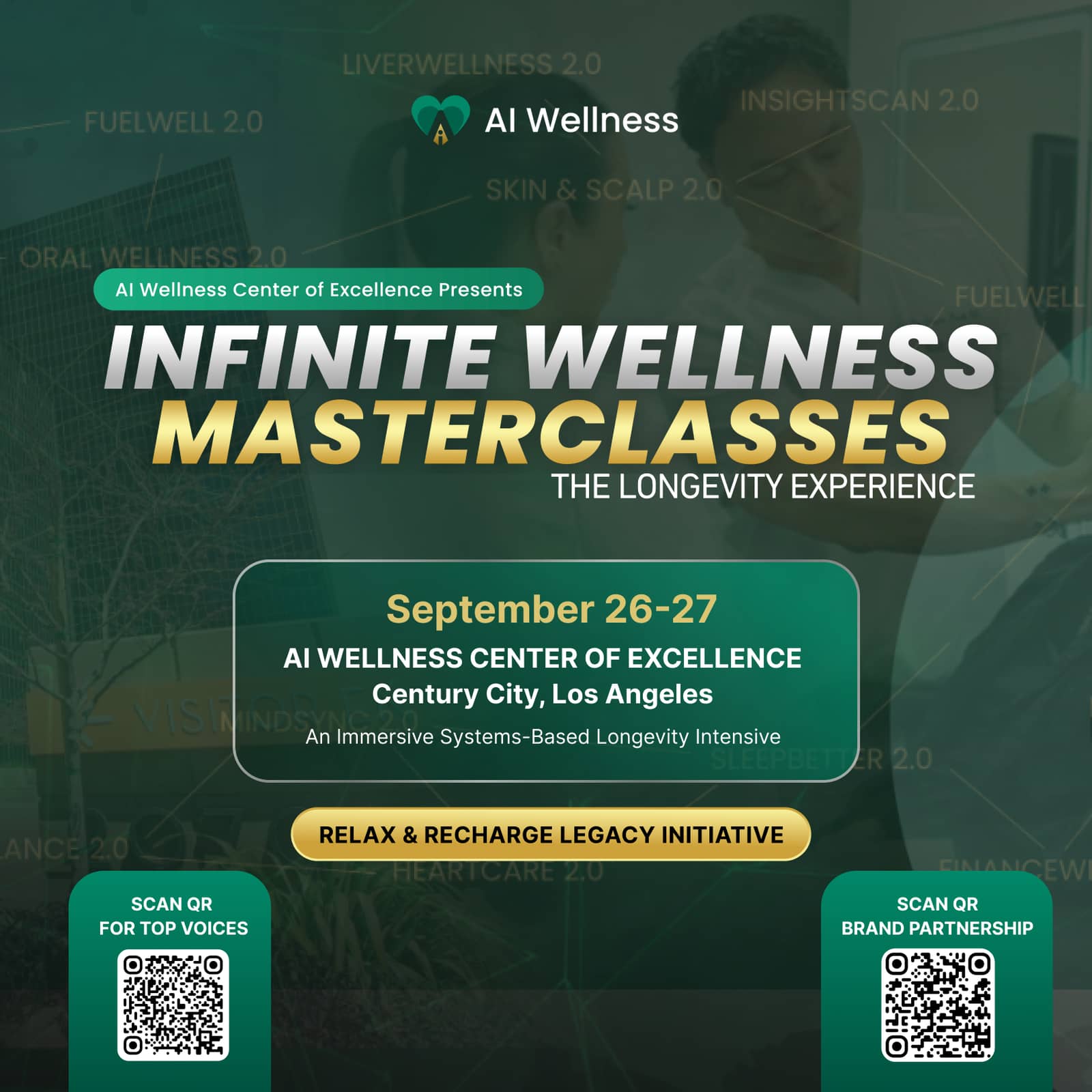 INFINITE WELLNESS MASTERCLASSES II : The Longevity Experience & The Official Ceremony Of The "Top 100 Voices Of 2026"