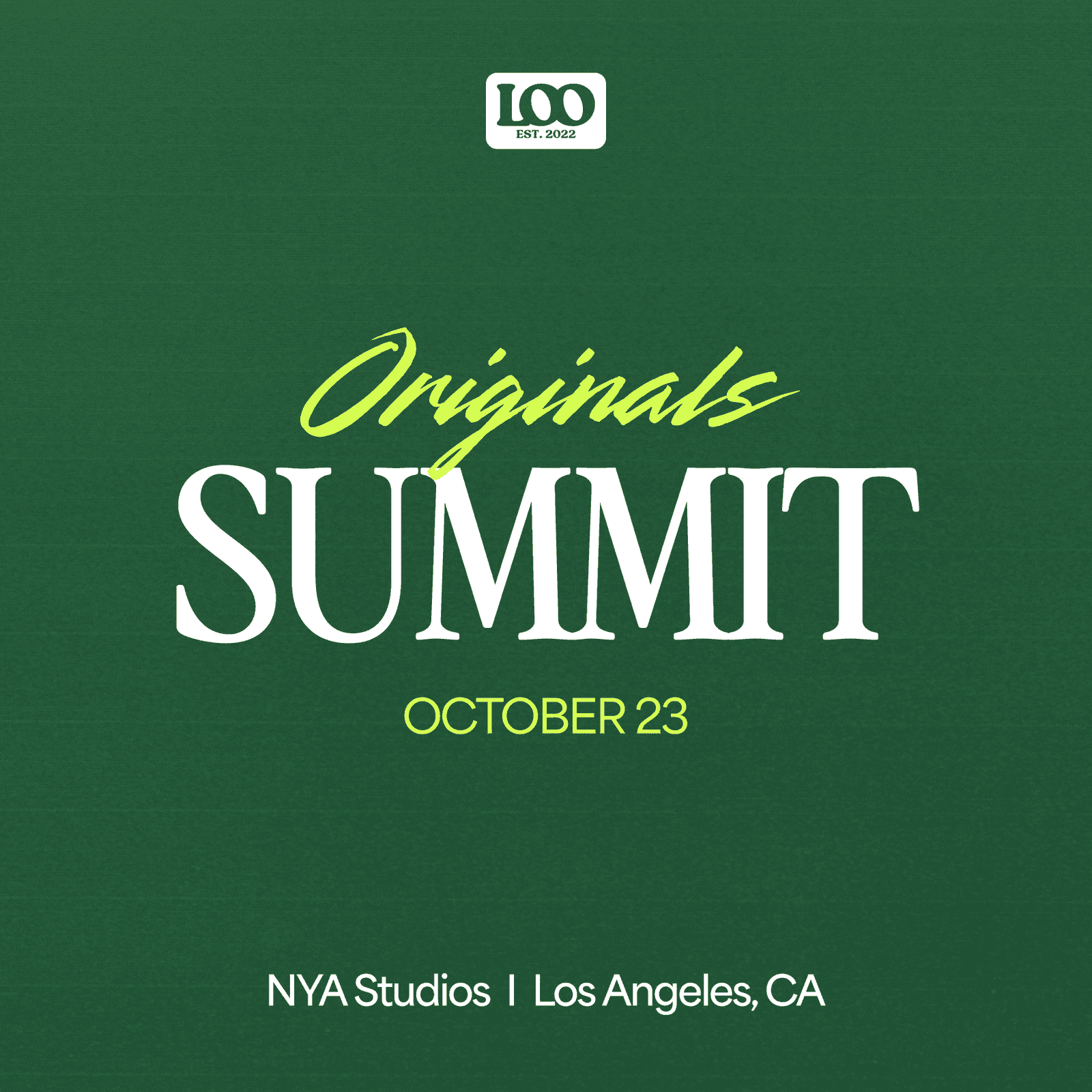Originals Summit // Los Angeles 2026