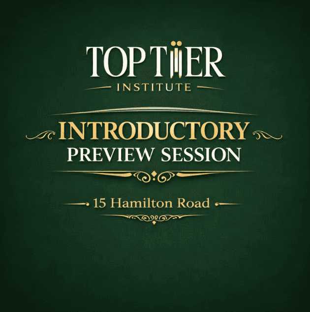 Top Tier Institute: Introductory Preview Session