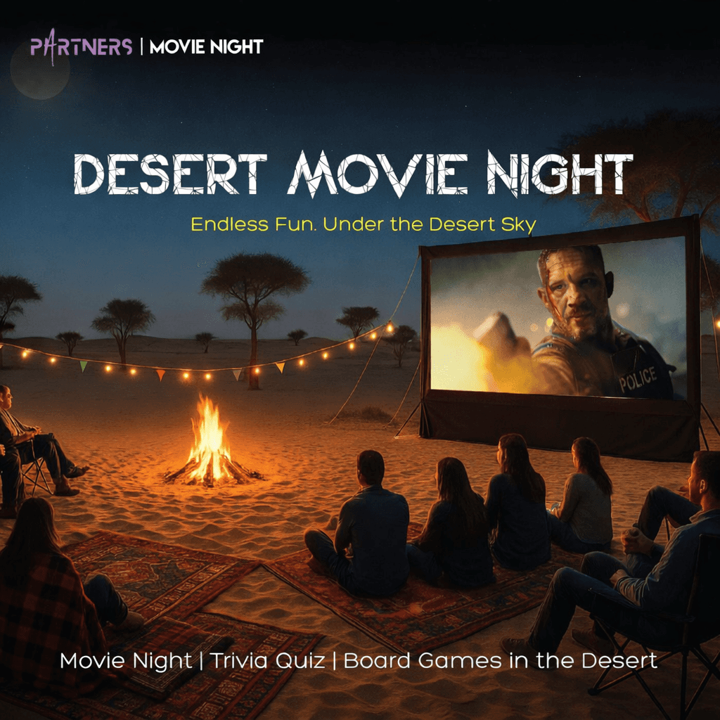 Movie Night, Trivia Quiz & Board Games in the Desert