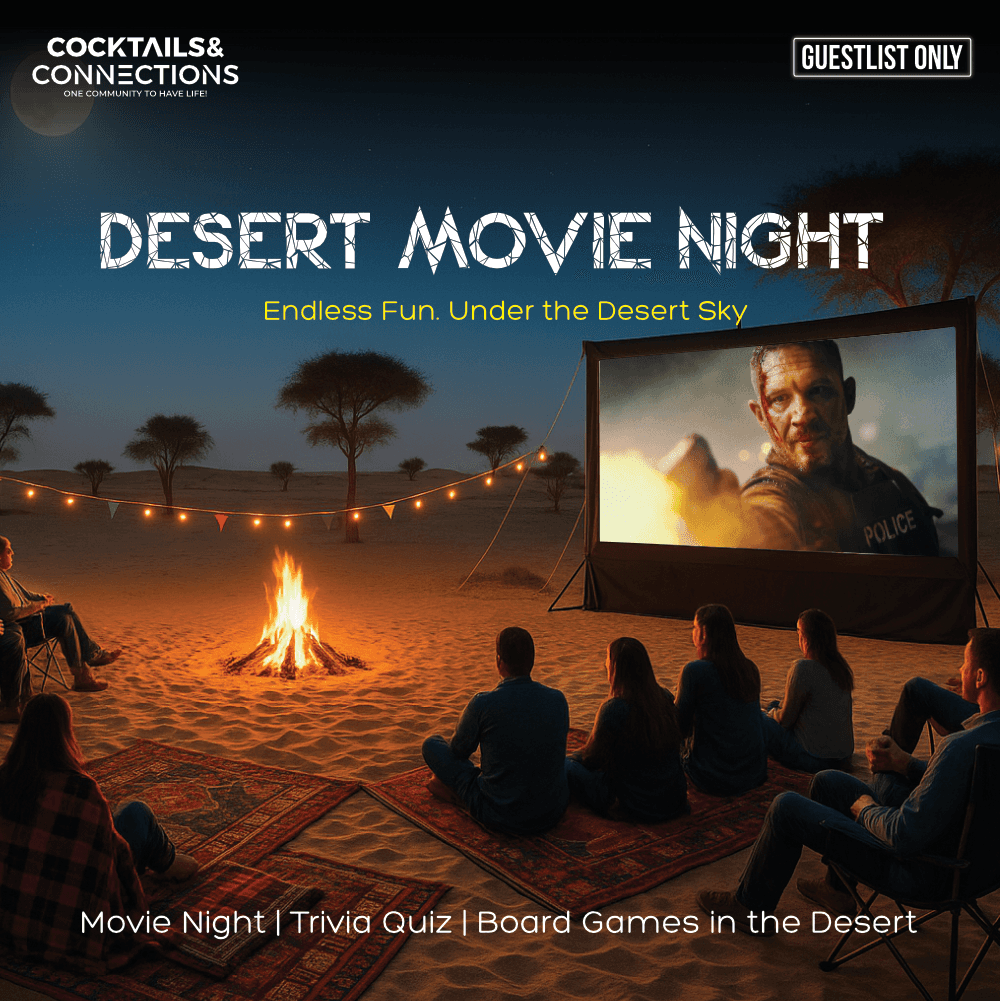 ✨ Desert Movie & Quiz Night: Screening, Trivia, Board Games, Afterparty ✨