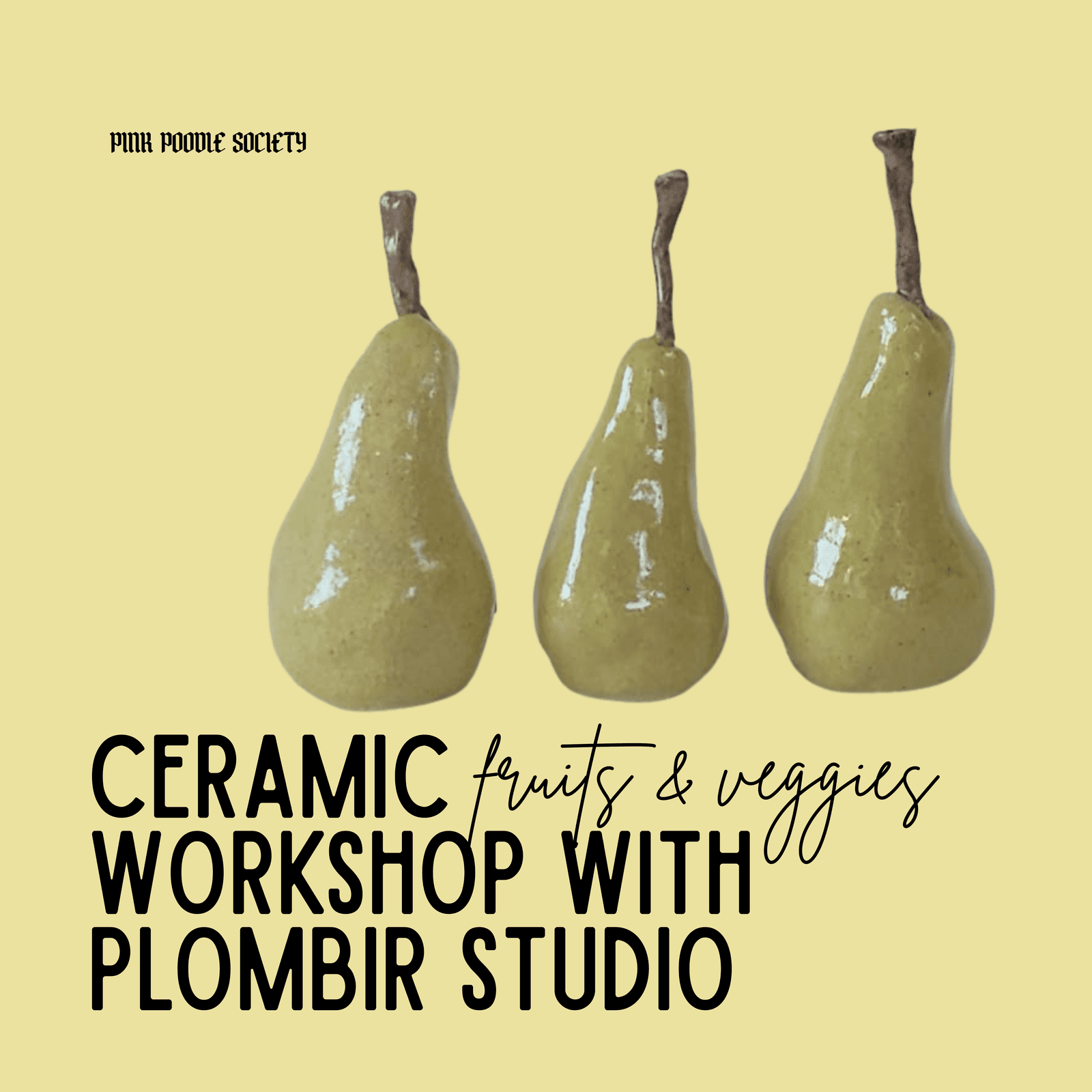 BRUSSELS | Ceramics Workshop with Studo Plombir: Fruits & Veggies