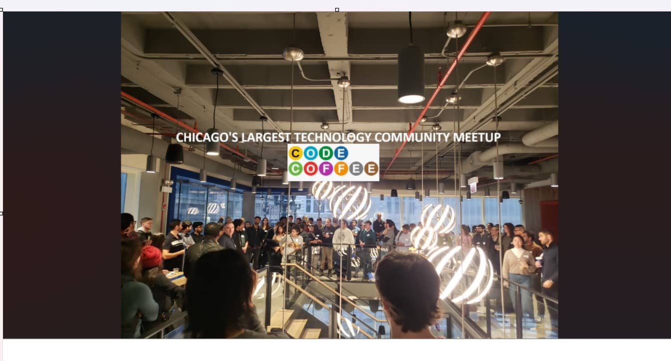 Chicago Code And Coffee October 25th 2026 @ Ferris & Co. 5th floor above Capital One Cafe!