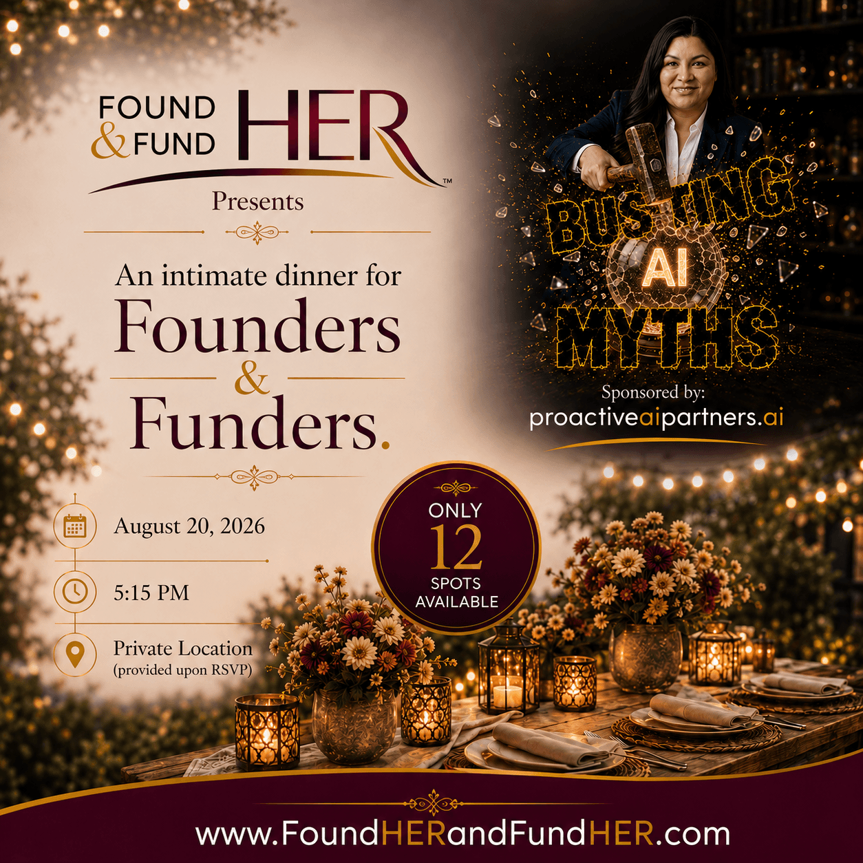 FoundHER & FundHER Mid-Summer Dinner