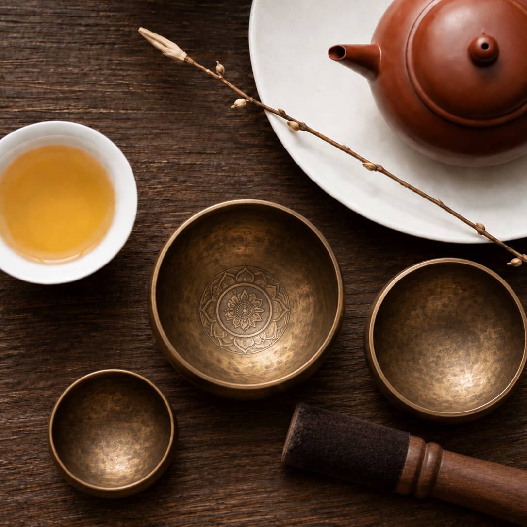 Tea & Tibetan Singing Bowls: A Slow-Down Session