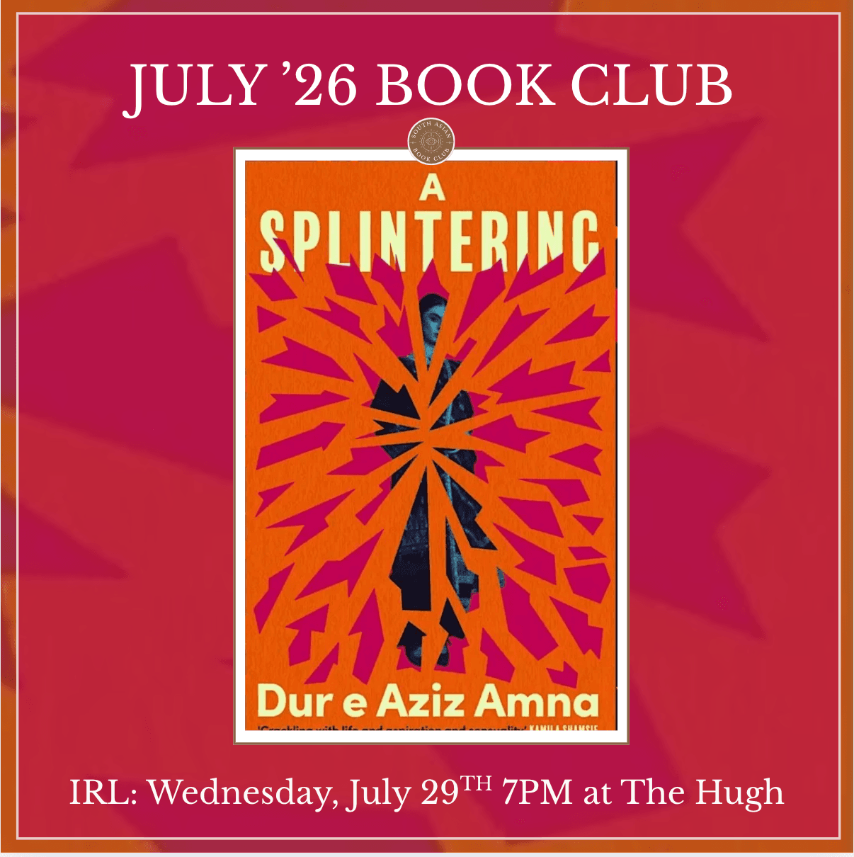 IRL: 'A Splintering' by Dur e Aziz Amna.