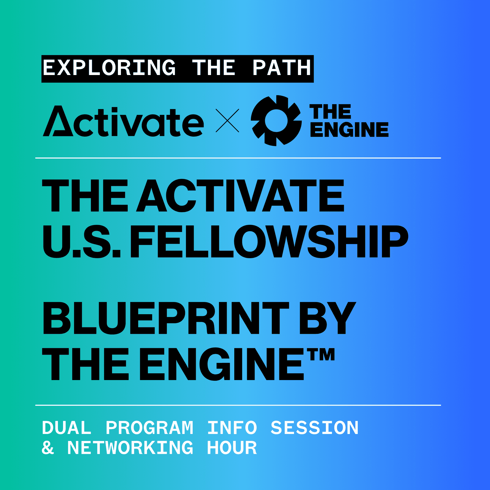 Exploring the Path Forward: Blueprint x Activate Info Session + Happy Hour
