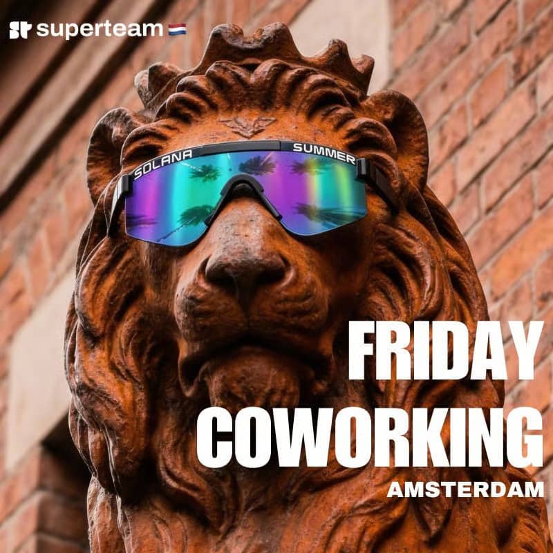 Superteam NL Co-Working Friday @ AI AM Amsterdam
