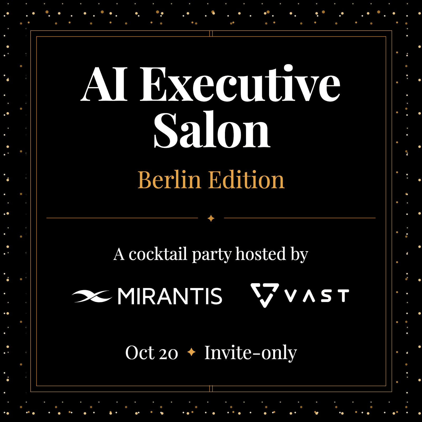 AI Executive Salon: Berlin Edition by Mirantis & VAST Data