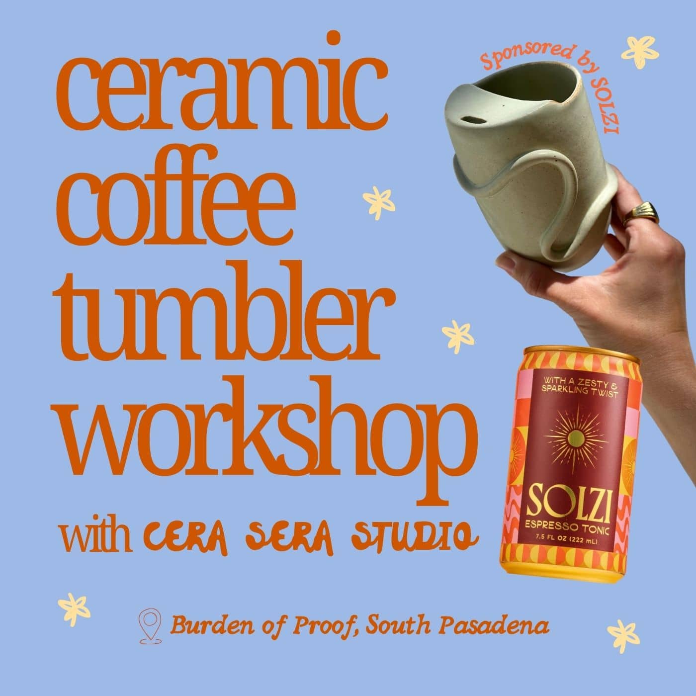 SOLZI x Cera Sera: Sip & Paint A Coffee Tumbler ☕️✨