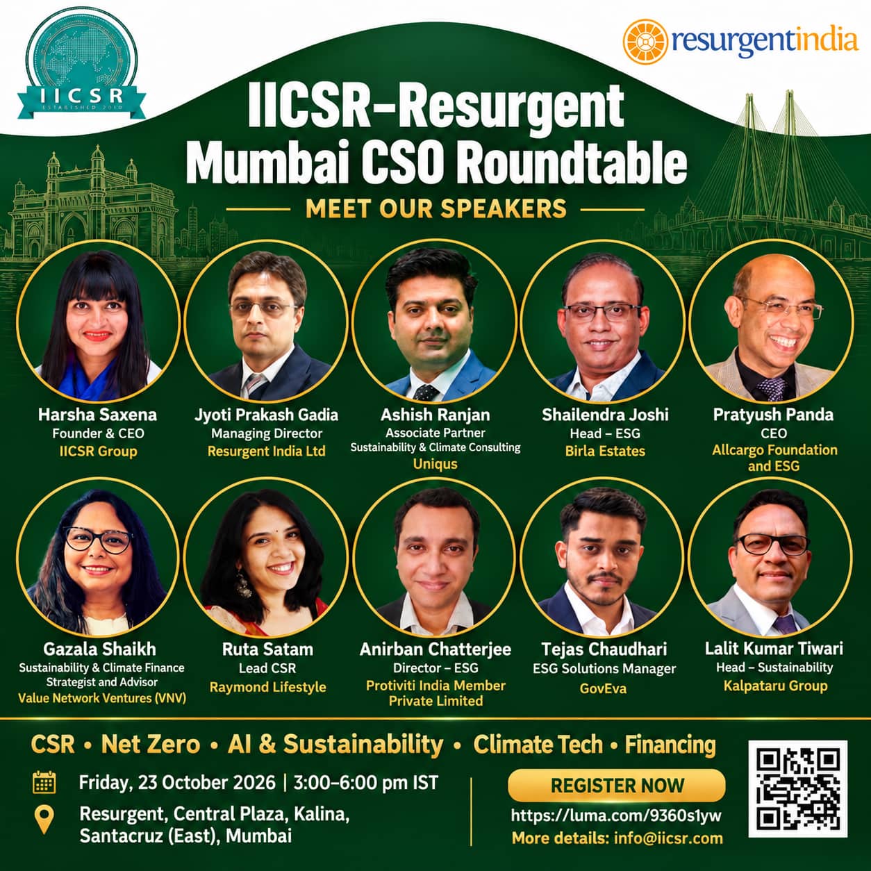 IICSR Resurgent Mumbai CSO Roundtable