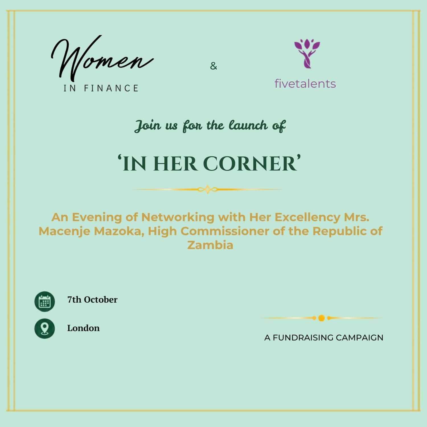 Women, Wealth & Empowerment - An evening in support of Five Talents