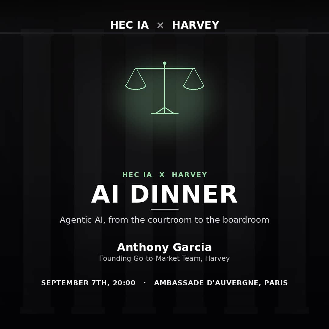 HEC IA X Harvey AI Dinner