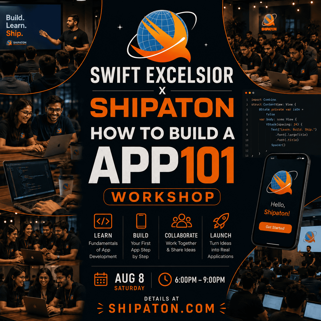 Swift Excelsior X Shipaton: How to Build an App101 Workshop