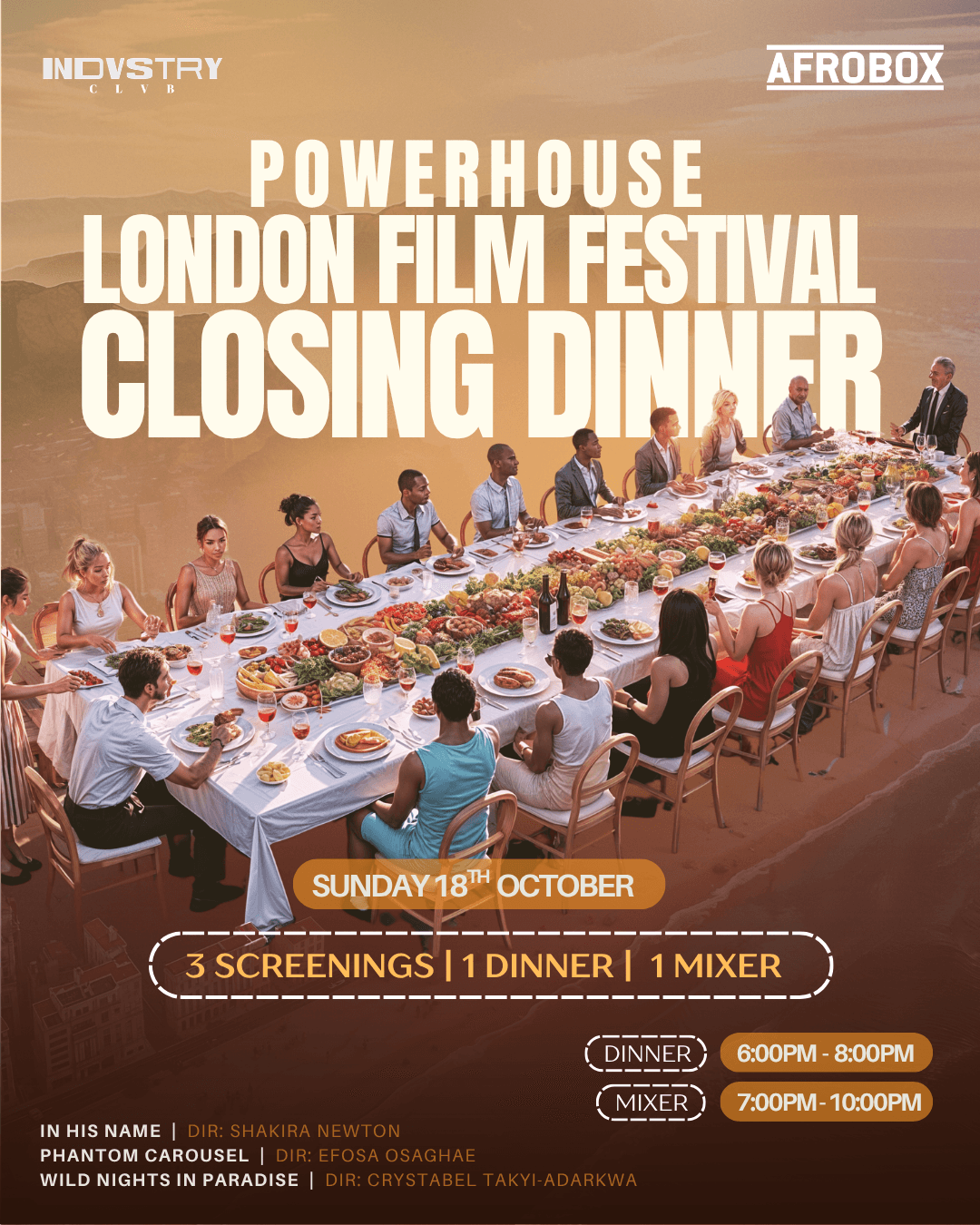 Powerhouse London Film Festival: Closing Dinner & Mixer