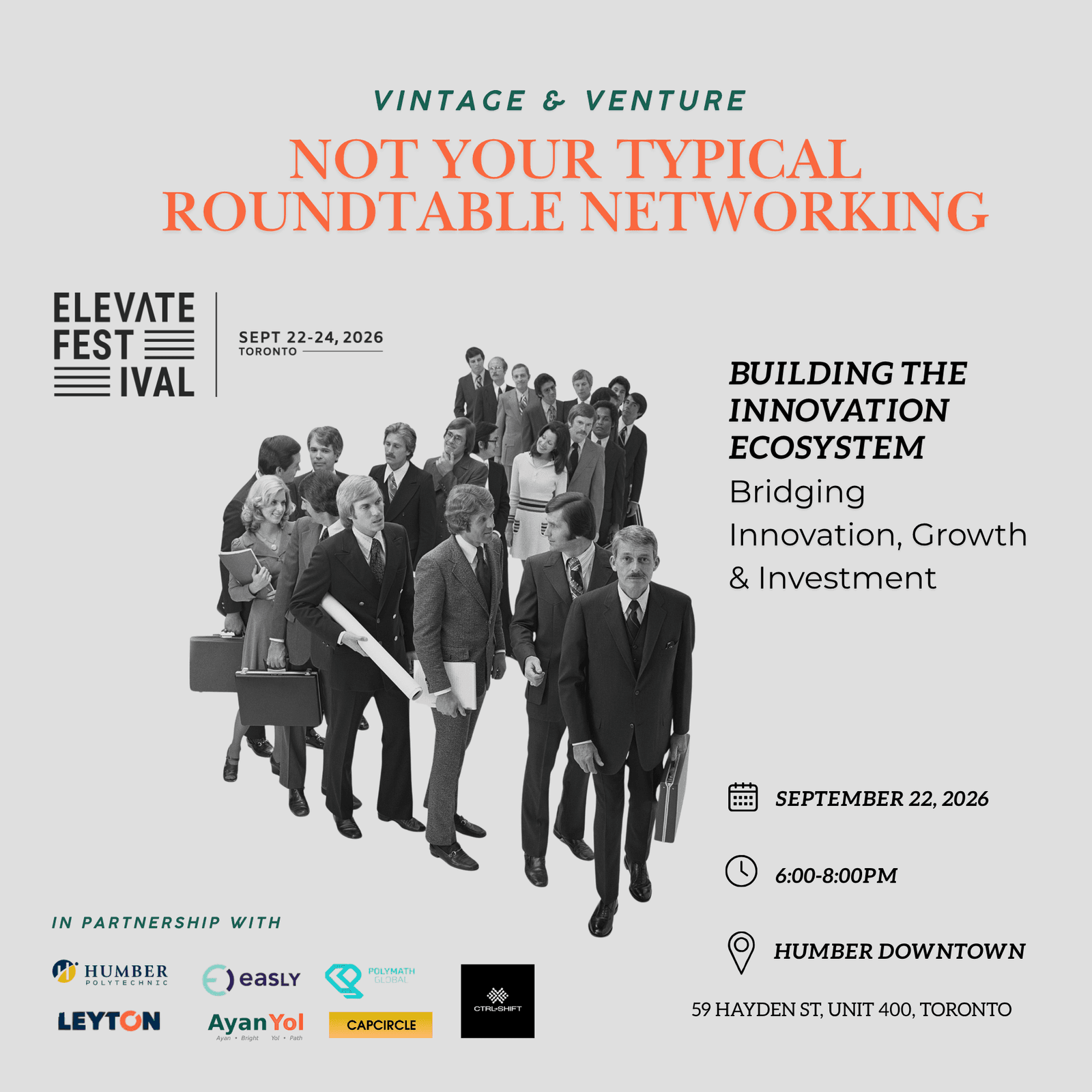 Vintage & Venture: Not Your Typical Roundtable Networking
